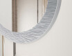 Asymmetrical bathroom mirror with a metal frame L292 #3