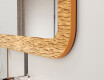 Rounded mirror with a metal frame L287 #3