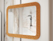 Rounded mirror with a metal frame L287 #4