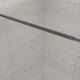 Walk-in cabin transparent glass black profile #5