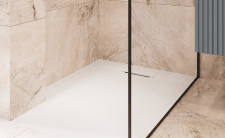 Avero rectangular shower tray 90x110 cm white