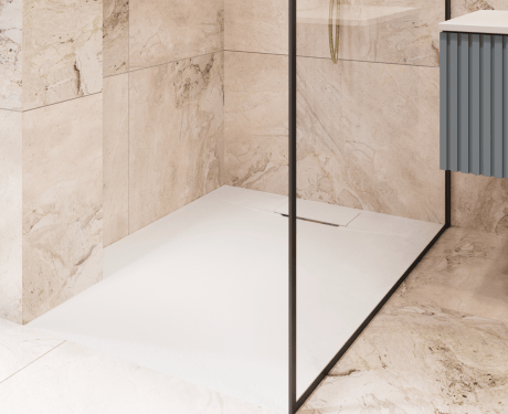Avero rectangular shower tray 90x110 cm white