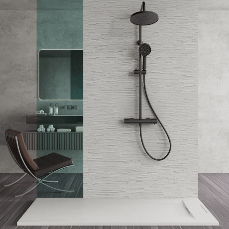 Avero rectangular shower tray 90x110 cm white #5