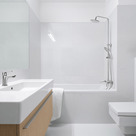 Dokos rainshower with bath mixer chrome #1