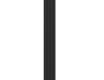 Vertical Decorative Radiator with Mounting Kit, Black #3