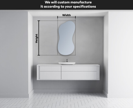 Irregular Mirror LED Lighted decorative design K221 #4