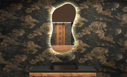 Irregular Mirror LED Lighted decorative design K221