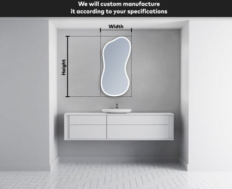 Irregular Mirror LED Lighted decorative design K222 #4