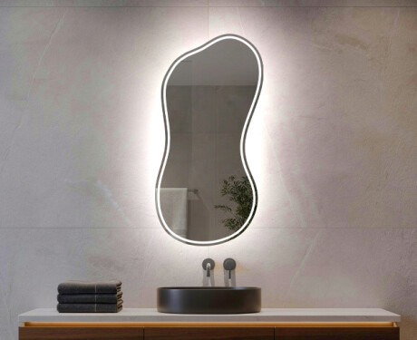 Irregular Mirror LED Lighted decorative design K223