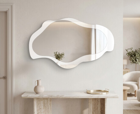Irregular LED bathroom mirror - Veloura - flowing shape #2