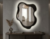 Organic irregular LED bathroom mirror - Alméa - balanced design #4
