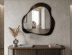 Minimalist bathroom mirror – Élya – teardrop shape
