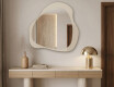 Minimalist bathroom mirror – Élya – teardrop shape #3