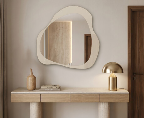 Minimalist bathroom mirror – Élya – teardrop shape #3