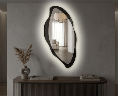Organic LED bathroom mirror - Flévia - dynamic shape #4