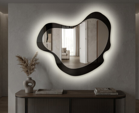 Organic irregular LED bathroom mirror - Nuvelle - modern style #4