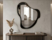 Organic irregular LED bathroom mirror - Silvaré - sleek silhouette