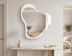 Organic irregular LED bathroom mirror - Silvaré - sleek silhouette #2