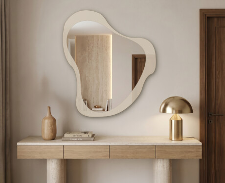 Organic irregular LED bathroom mirror - Silvaré - sleek silhouette #3