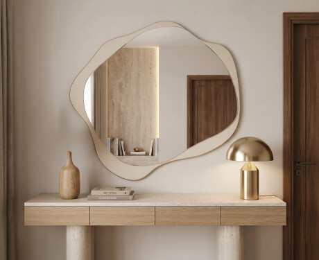 Organic irregular LED bathroom mirror – Lumaire – soft line #3