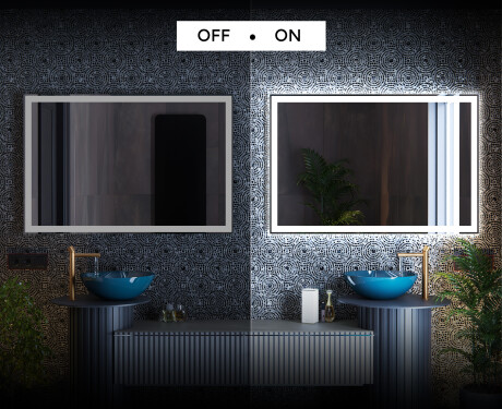 Illuminated Bathroom Mirror LED Lighting L01 #3