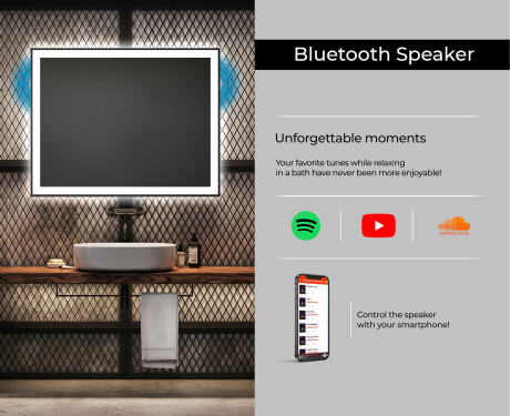 Illuminated Bathroom Mirror LED Lighting L01 #6