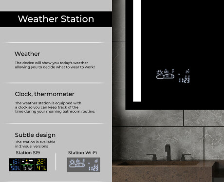 Bathroom Mirror LED Lighted Rectangular L02 #6