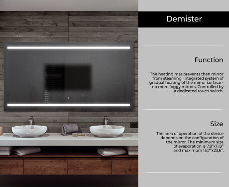 PremiumLine Illuminated Bathroom LED Lighted Mirror L23 #6