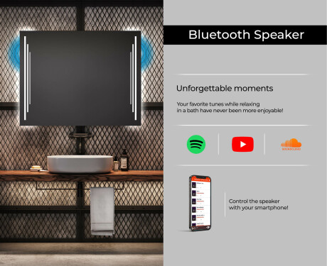 PremiumLine Illuminated Bathroom LED Lighted Mirror L27 #6