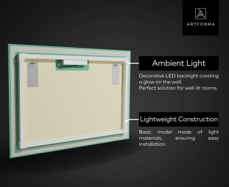 PremiumLine Illuminated Bathroom LED Lighted Mirror L38 #2