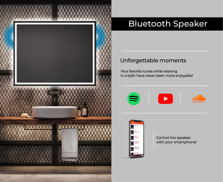 PremiumLine Illuminated Bathroom LED Lighted Mirror L49 #6