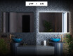 Designer Backlit LED Bathroom Mirror L58 #3