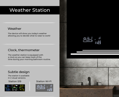 PremiumLine Illuminated Bathroom LED Lighted Mirror L75 #5
