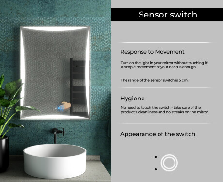 PremiumLine Illuminated Bathroom LED Lighted Mirror L77 #8