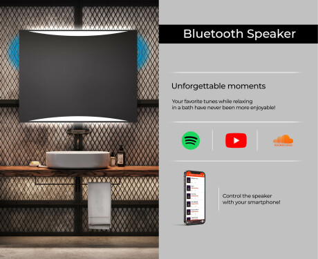 PremiumLine Illuminated Bathroom LED Lighted Mirror L78 #6