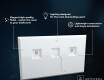 Bathroom Mirror With LED Light - SlimLine L78 #3