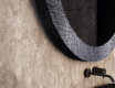 Round mirror with a stone frame L294 #3