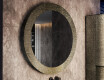 Round mirror with a stone frame L294 #4