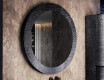Round mirror with a stone frame L294 #4