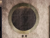 Round mirror with a stone frame L294 #5