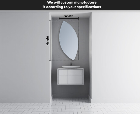 Irregular Mirror LED Lighted decorative design L221 #3