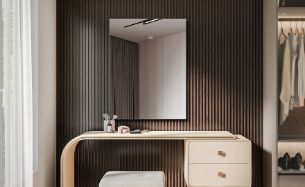 Rectangular vertical wall hanging mirror L198