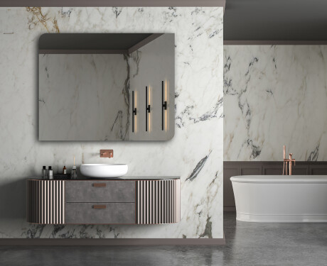 Rounded wall hanging mirror L201 #5