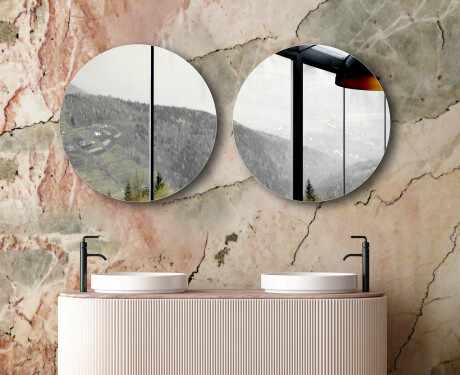 Round wall hanging mirror L203 #6