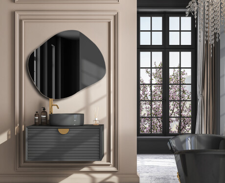 Irregular wall hanging mirror L209 #4