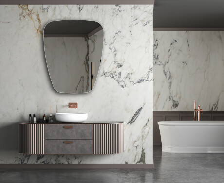 Irregular vertical wall hanging mirror L213 #5