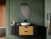 Irregular vertical wall hanging mirror L214