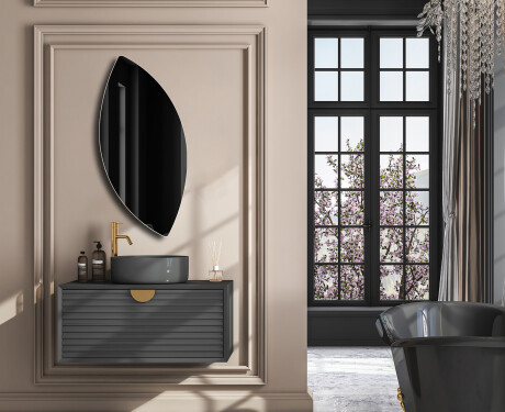 Irregular vertical wall hanging mirror L214 #4