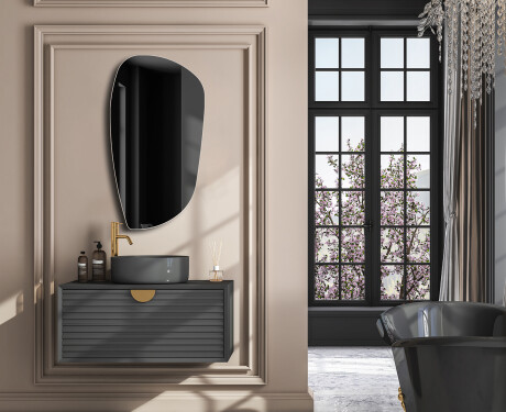 Irregular vertical wall hanging mirror L215 #4