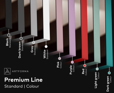 Hanging framed rectangular mirror L197 #3